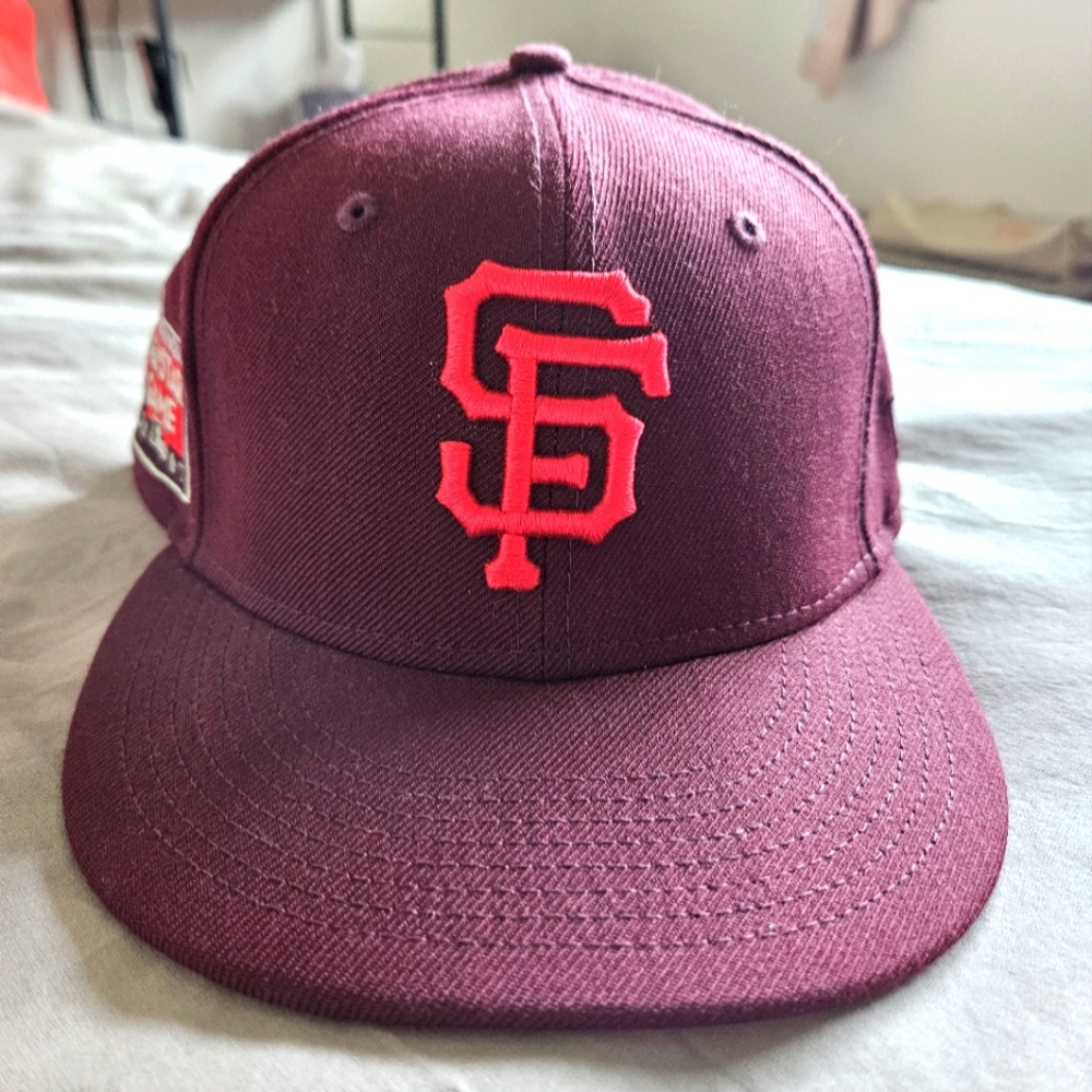 SF Giants Maroon Fitted Cap